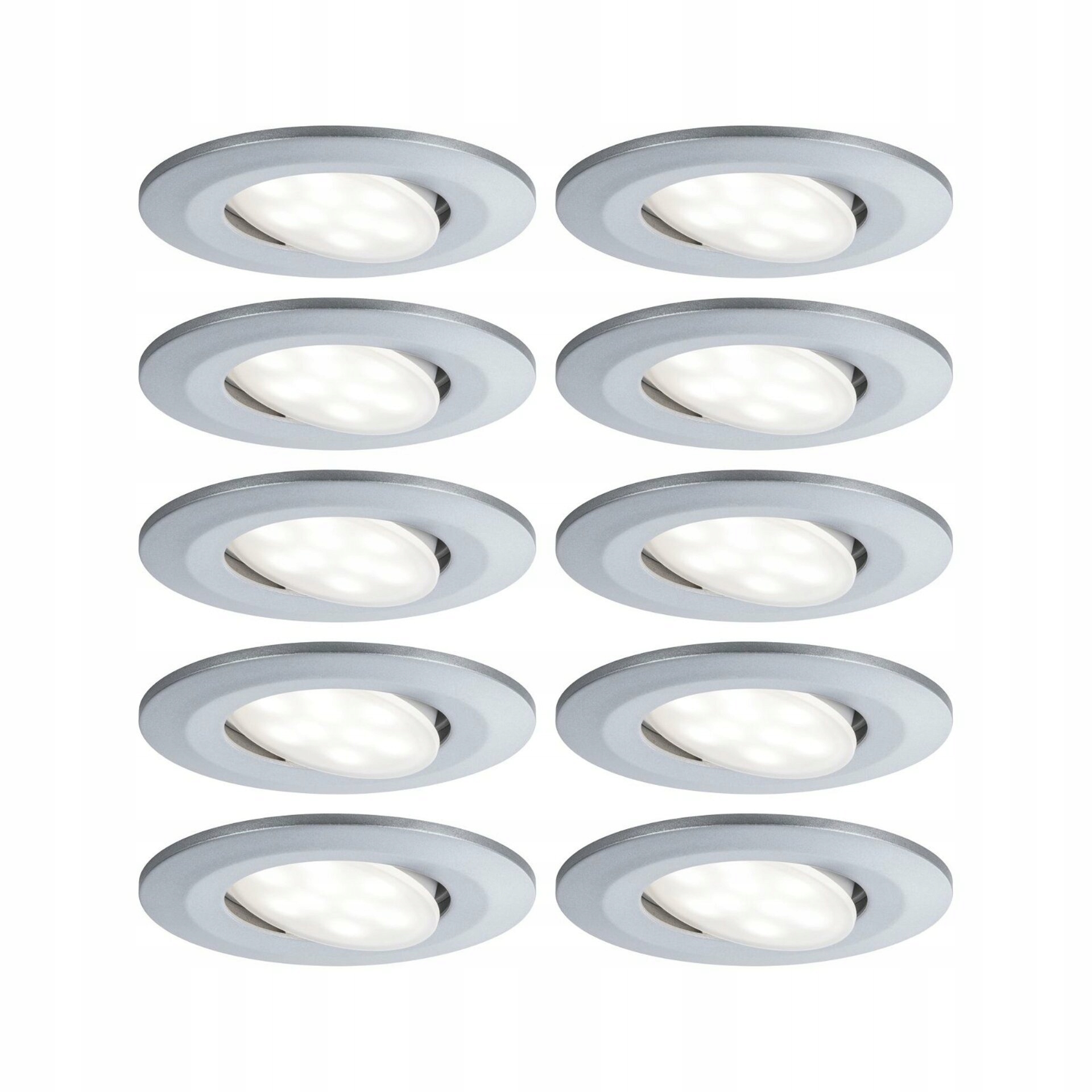 Paulmann Calla sada 10x Led svetlá, 6,5W, IP65, chróm, otočné