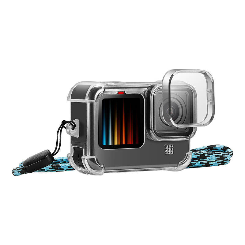Puluz Ochronne Etui Z Osłoną Obiektywu Z Paskiem Do Go Pro Hero 9 10 11