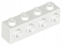 

Lego klocek z wypustkami 1x4 Biały 30414 Nowy