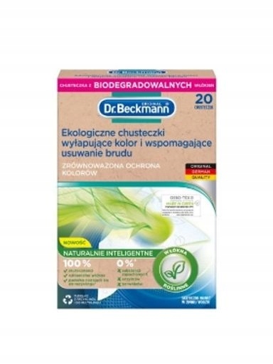 3X Dr. Beckmann, Ekologické ubrousky zachycující barvu, 20 kusů