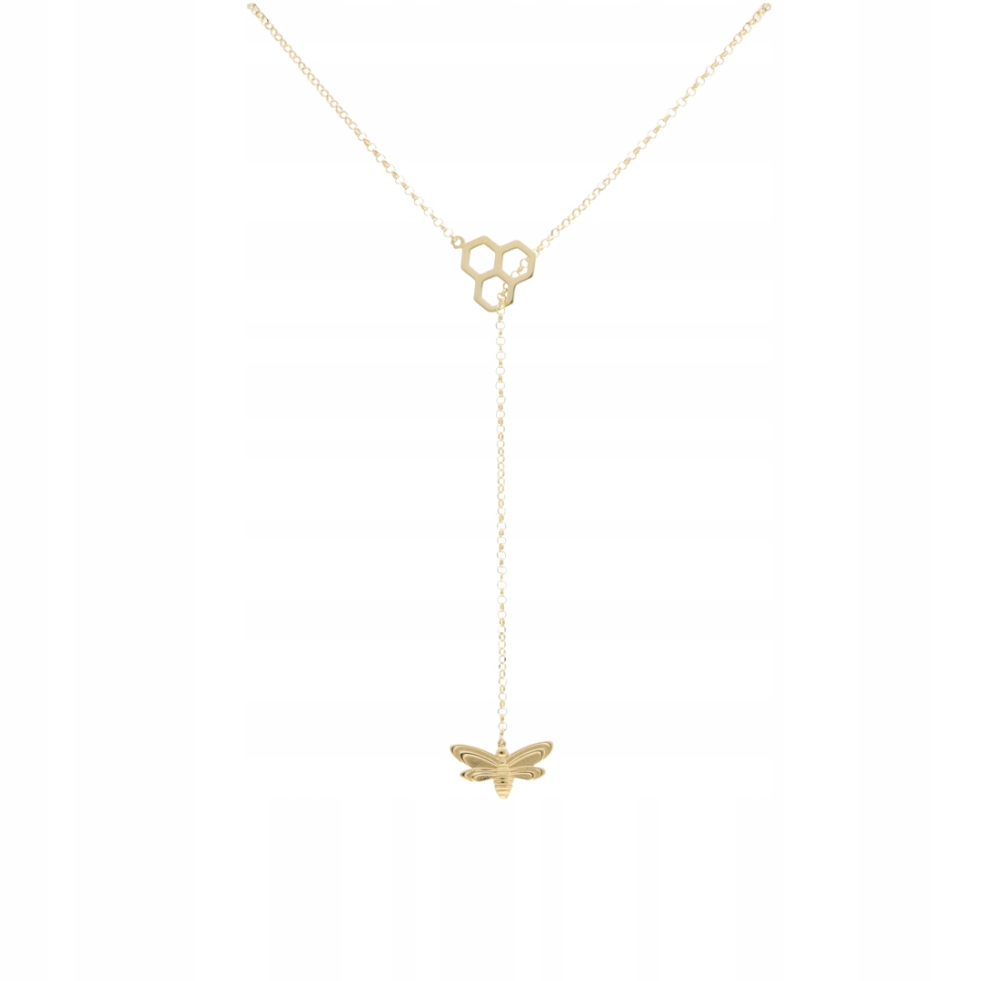 Náhrdelník včelka medová plástev kravata stříbro