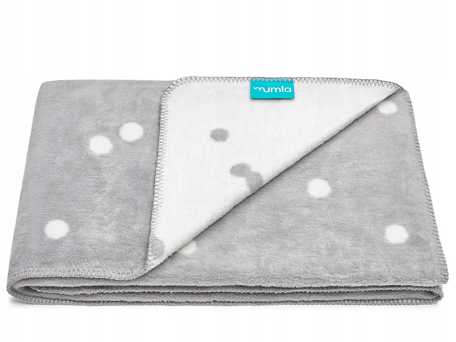 Deka Confetti Šedá 150 x 200 cm bavlněná Mumla