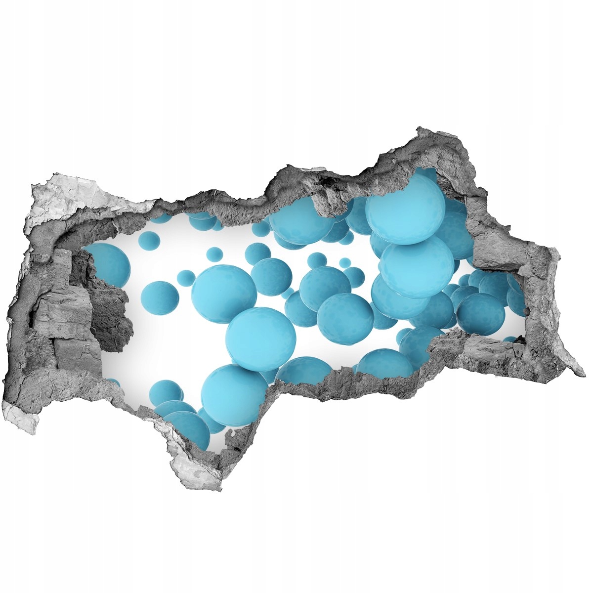 

Dziura 3d fototapeta Naklejka Abstrakcja kule