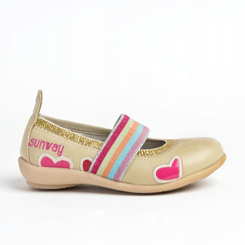 Baleriny półbuty baletki wkł.skóra lekkie Sunway Długość wkładki wew. 15.5 cm