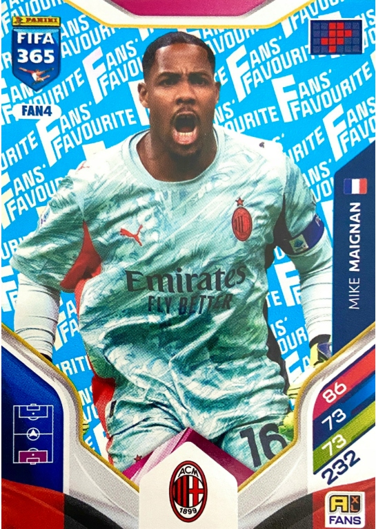 Panini Fifa 2026 Fans’ Favourite Blue Fan 4 Mike Maignan (ac Milan)