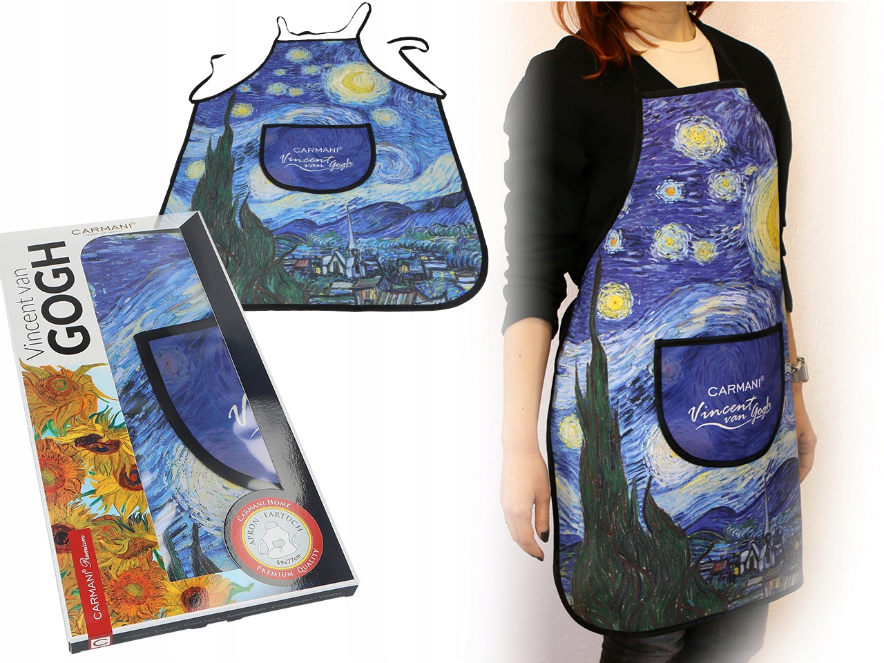 

Fartuszek kuchenny Van Gogh noc gwiazdy
