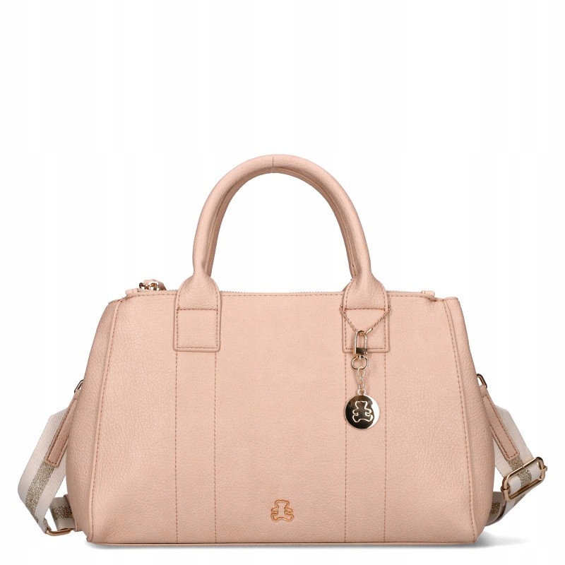 Lulucastagnette Dámská Kabelka Kufřík S Medvídkem Přívěsek Na Klíče Dlouhý Pásek Pásek