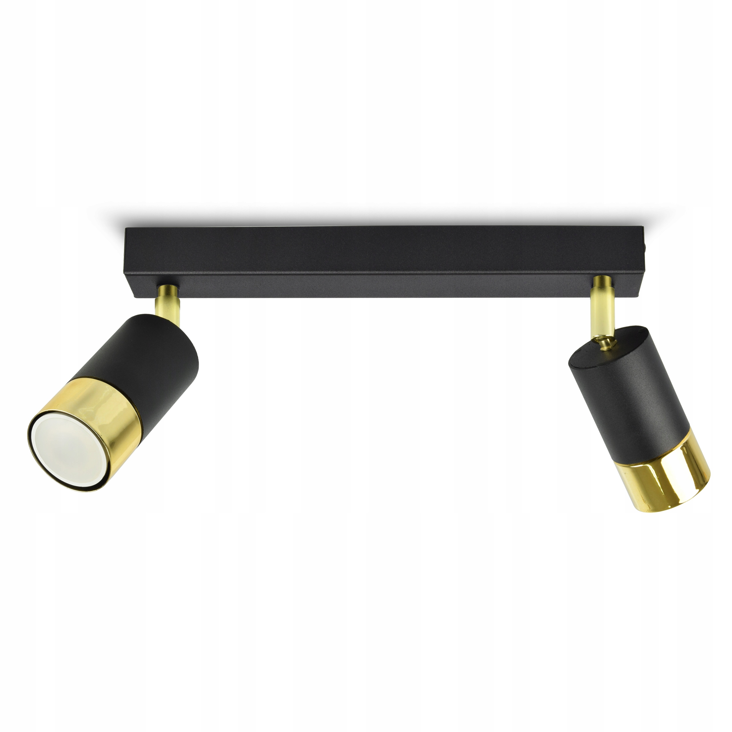

Lampa Sufitowa Spot Tuby Metal Czarna Złota GU10