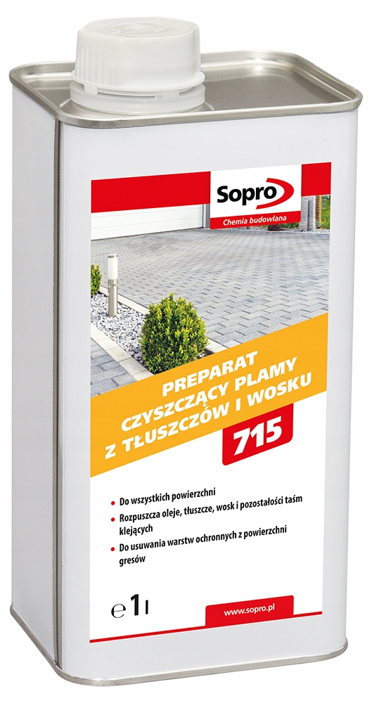 

Sopro We 715 Preparat czyszczący plamy z tłuszczów