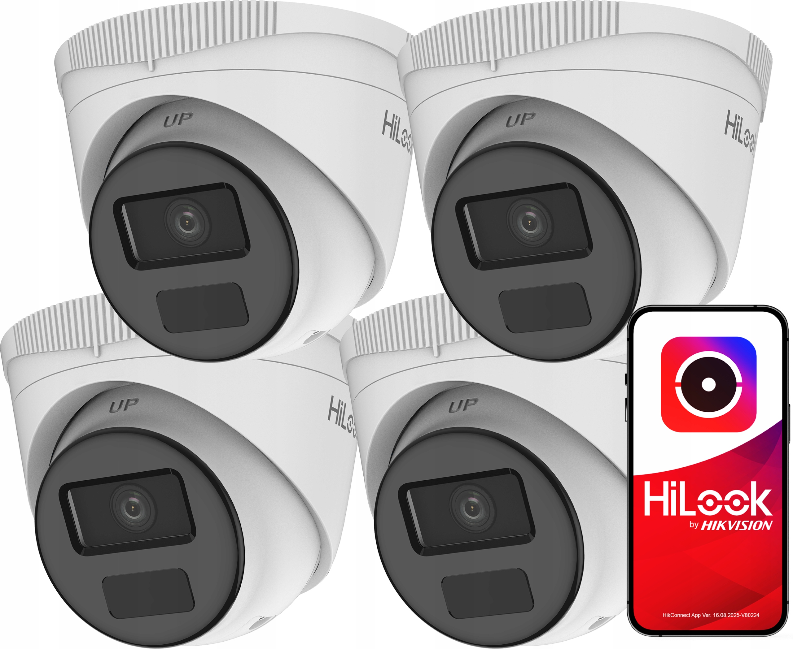 Ip kamery 2MPx Fhd IPC-T221H-C x4 HiLook od Hikvision Externý náhľad24h
