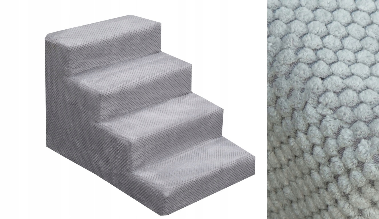 Schodki/schody 4 stopniowe 40cm Popiel rampa podest