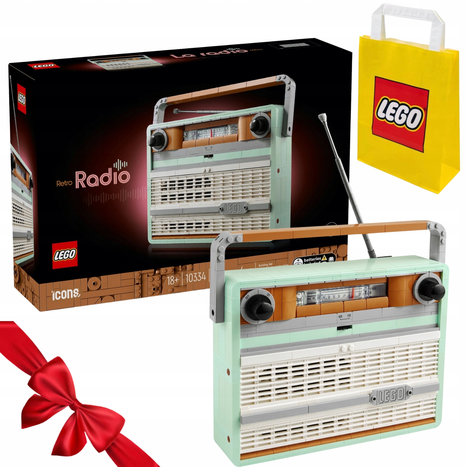 Zestaw Klocków Lego Icons 10334 Radio W Stylu Retro Top