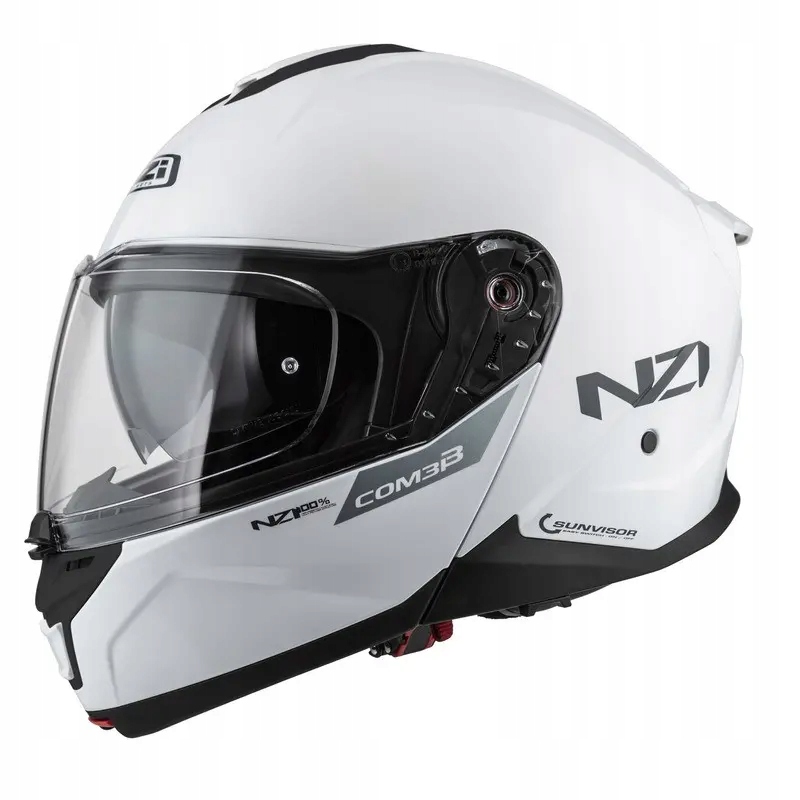 Motocyklová prilba Nzi Combi 3 Duo White S
