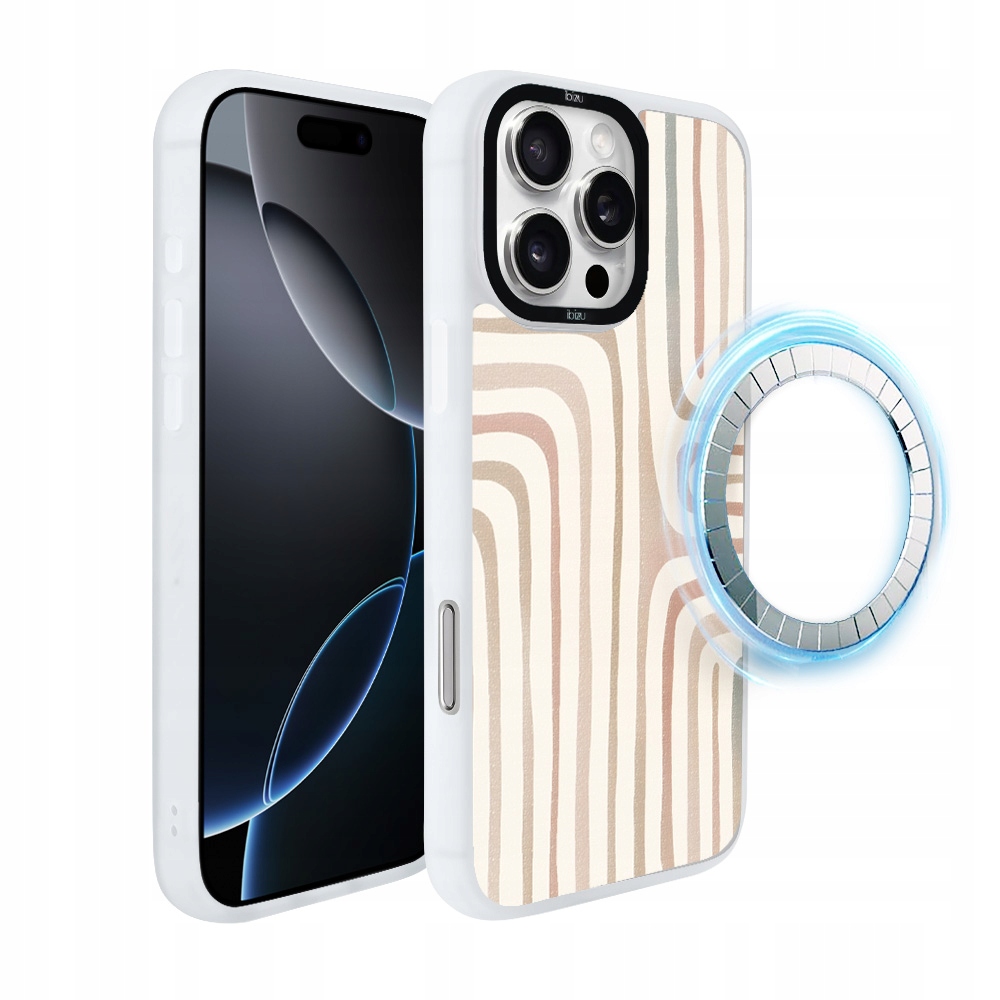 Pouzdro pro iPhone 16 Pro Ibizu DropGuard Matt s MagSafe, pískové bludiště