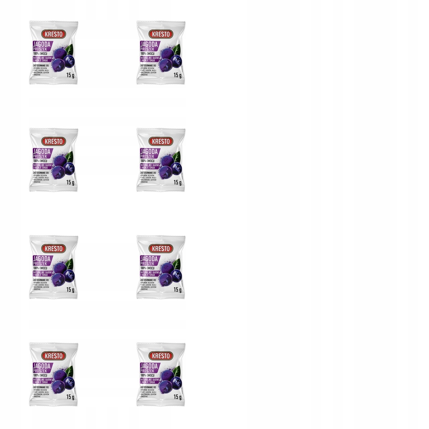Levně 8 x 15 g Kresto Jagoda prášek Karton