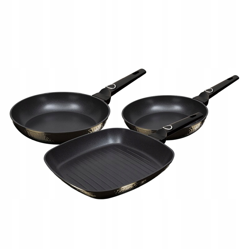 Sada panvíc s titánovým povrchom 3 ks Primal Gloss Collection steak