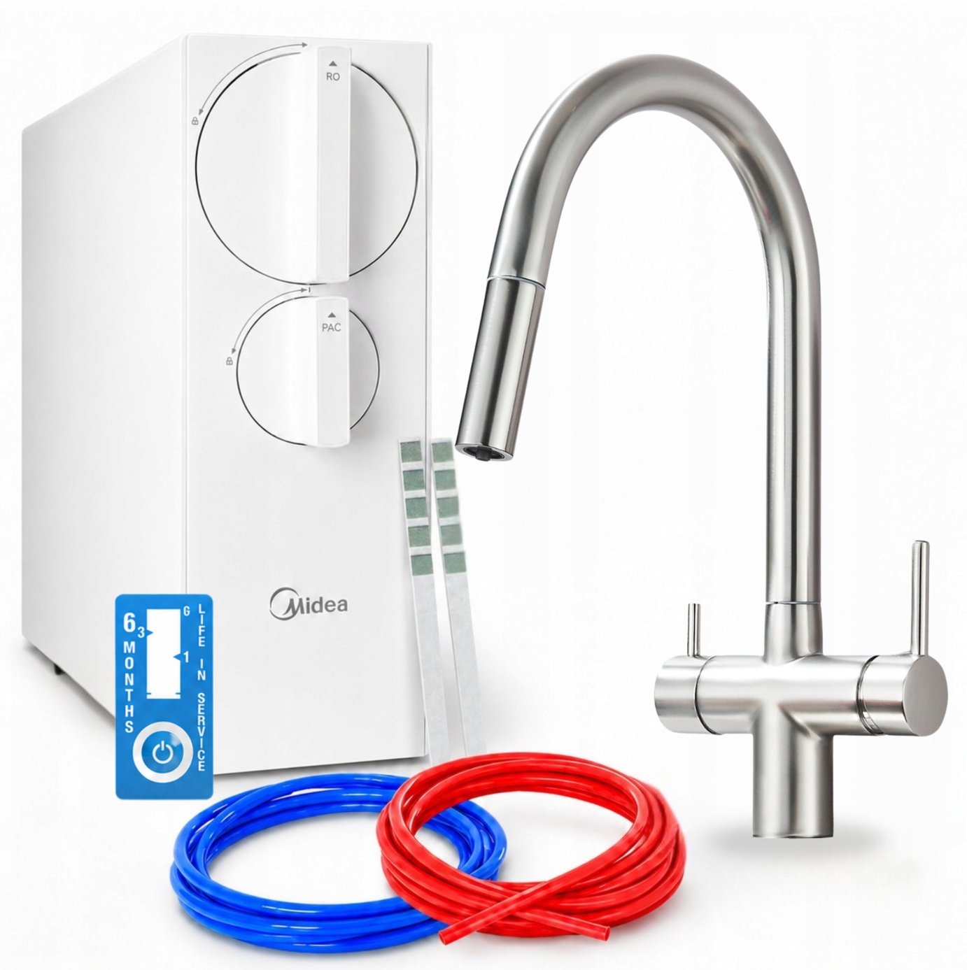 Systém Filtrácie Pitnej Vody Z Kohútika Midea 800GPD Batéria Otočný Výtok