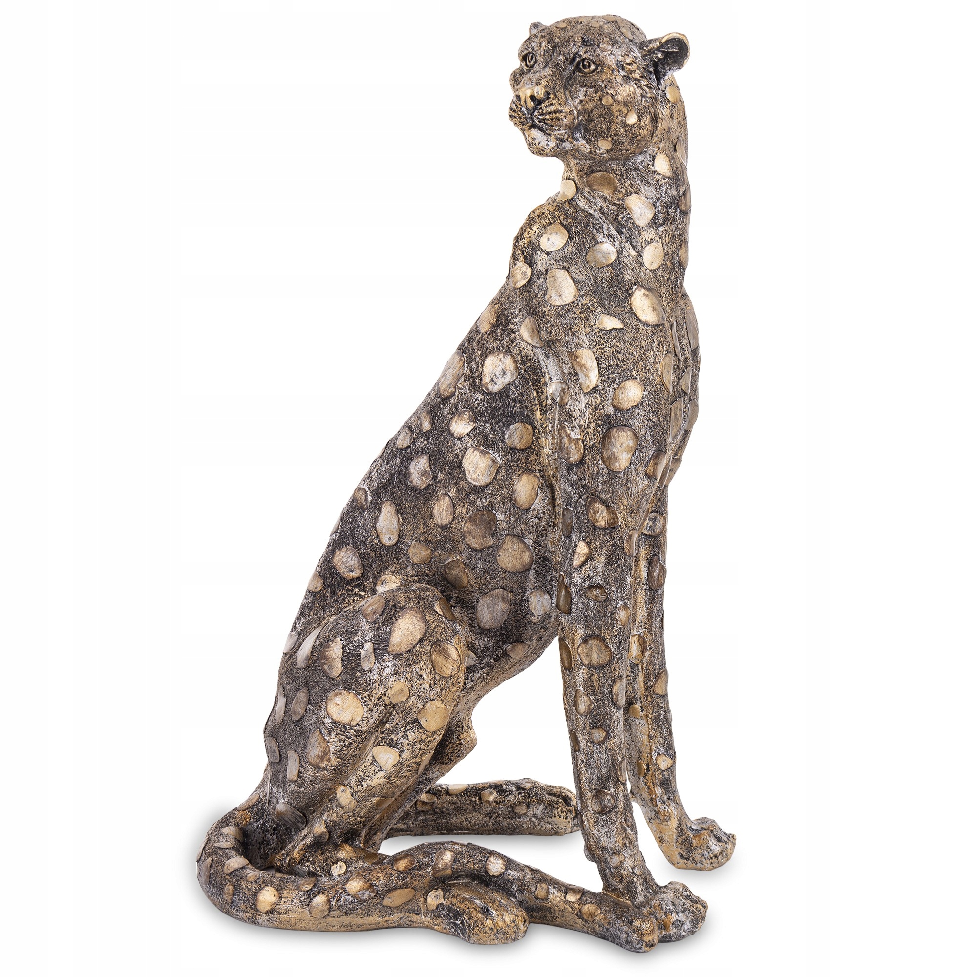 Leopard Figurka Leopard Zlatá Veľká Dekorácia Do Obývacej Izby Glamour Ozdoba