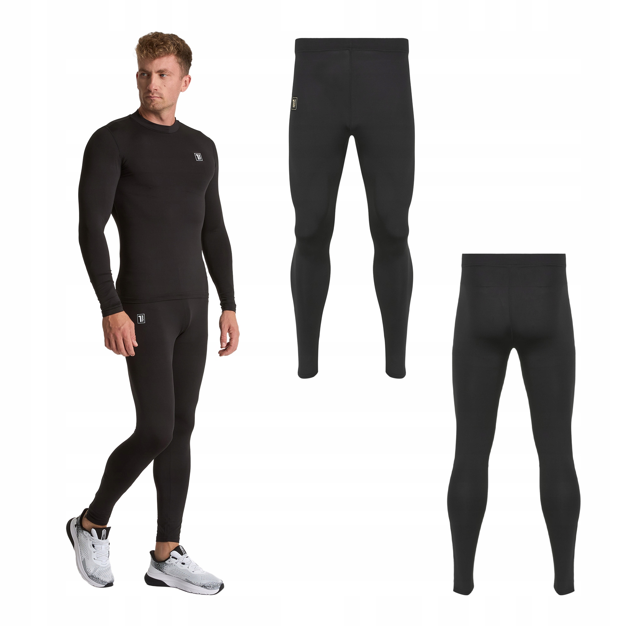 Spodnie termoaktywne OneTeam GOAL DRY PLUS BOTTOM czarny