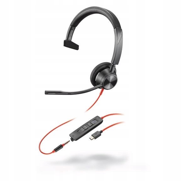 Poly Blackwire 3315 Ms Teams náhlavní souprava, 3.5 mm jack Usb-c/…