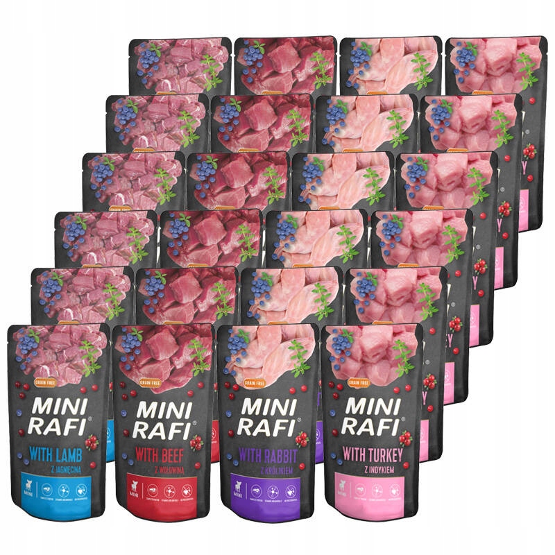 Levně Dolina Noteci Rafi Mini MIX Chutí Krmivo Krmivo 40 X 150G