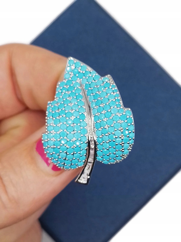 Luxusní Brož S Brož , Stříbrná, Rhodiová Dárek Krabička