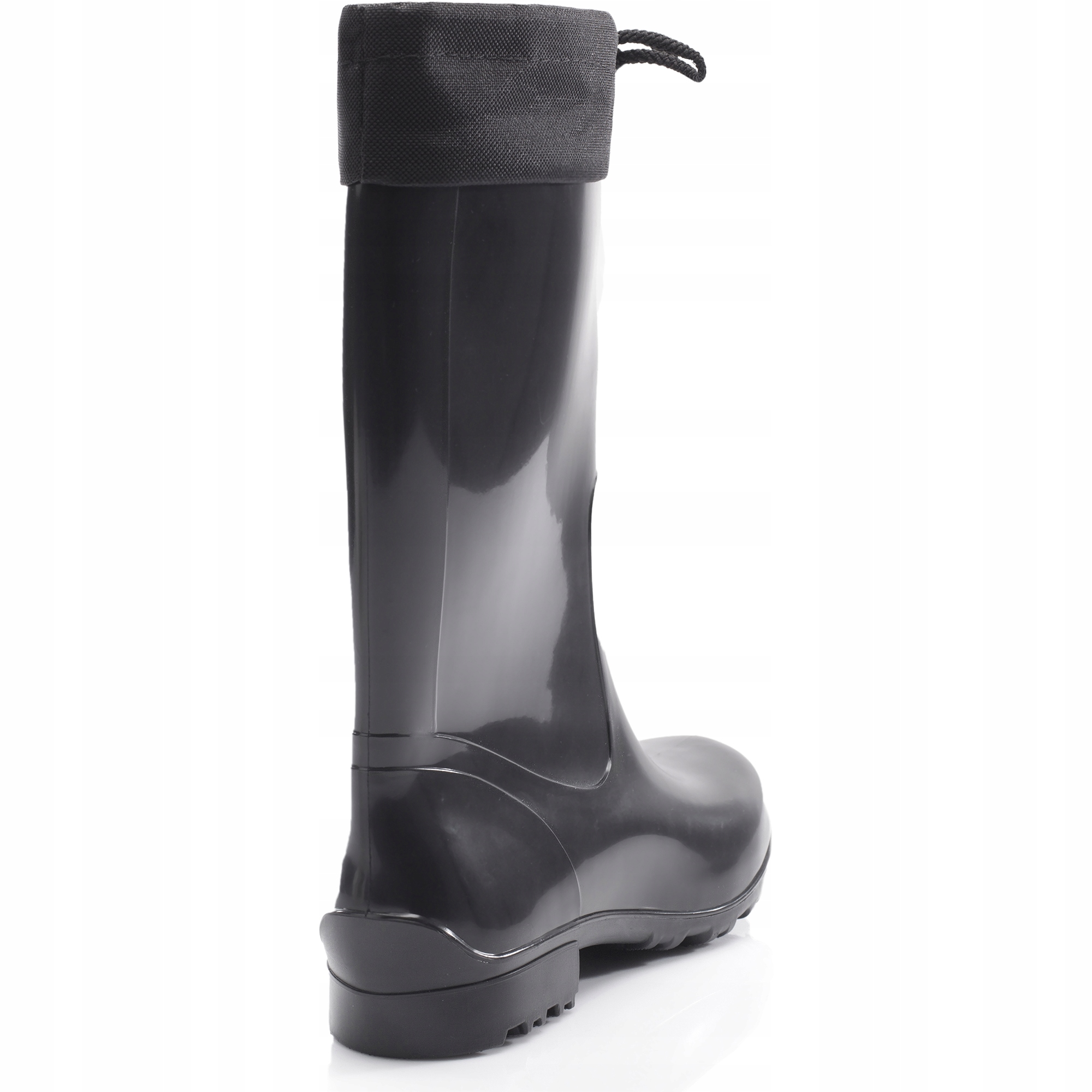 Kalosze damskie wysokie gumowce damskie ze ściągaczem LMG-968 Czarny 41 Marka Ladeheid