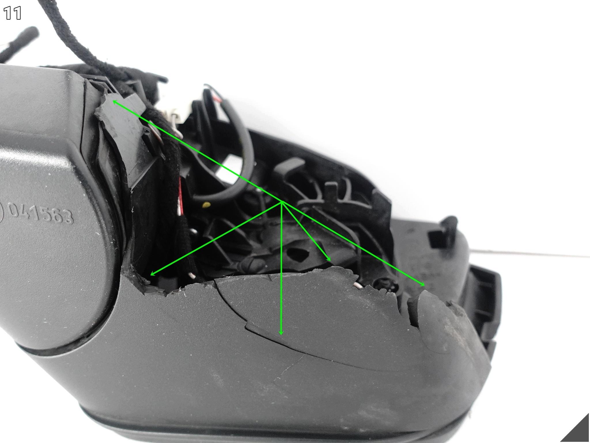 SKODA OCTAVIA IV 4 5E3 19- mirror exterior left support arm 12 PIN EU
