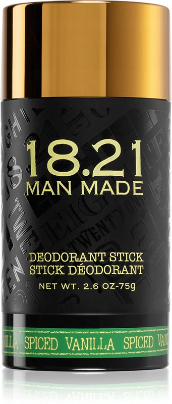 18.21 Man Made Spiced Vanilla Deodorant Stick Tuhý deodorant s vůní kořeněné vanilky 75 g