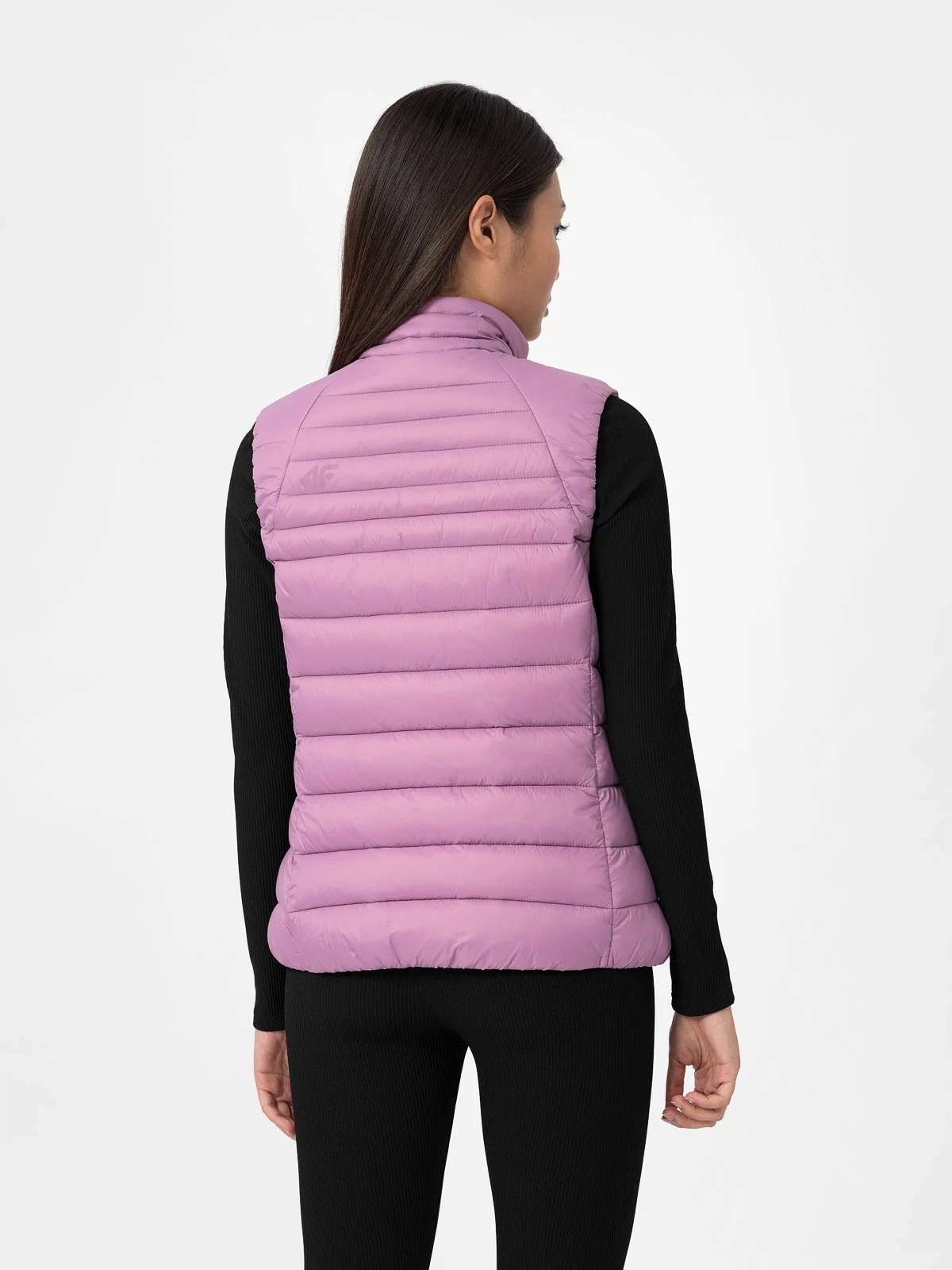 BEZRĘKAWNIK DAMSKI 4F KAMIZELKA SPORTOWA PUCHOWA R. M Kolor różowy