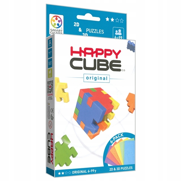 Happy Cube ORIGINAL (6 łamigłówek 2D & 3D) - SmartGames