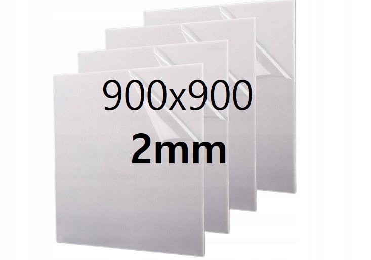 Plexi Plexa deska na míru mléčná opál 90 cm x 90 cm x 2 mm