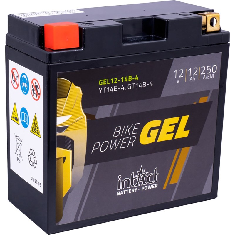 Batéria moto 12V 12ah/250a l+ gélový (rozmer: 150x69x ITC-GEL-YT14B-4 Intact
