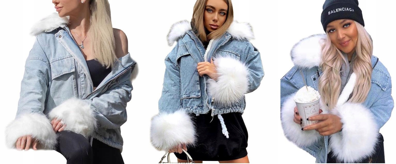 

Kurtka Jeansowa Z Futerkiem Katana Futerko Miś S