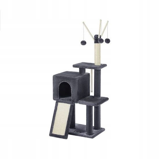 Levně Vysoký škrabací sloupek Feandrea 101 – 160 cm je stabilní a odolný pro kočky