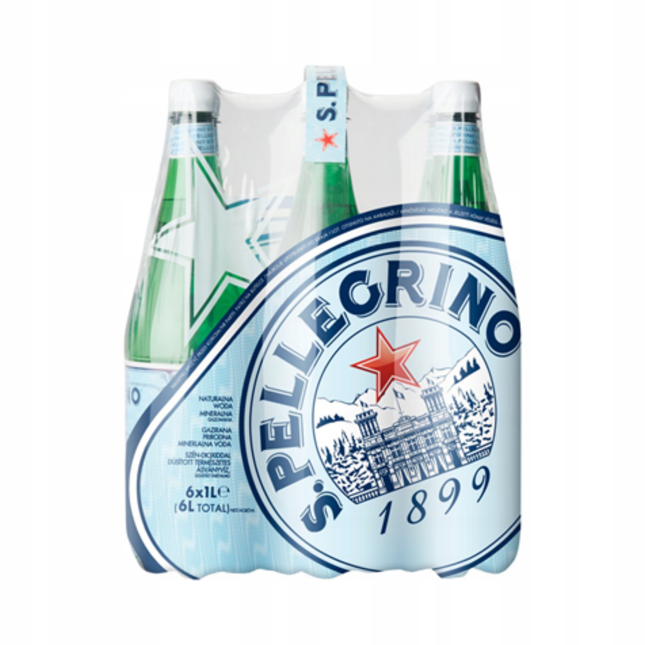 Levně Italská voda San Pellegrino 6x1L pet