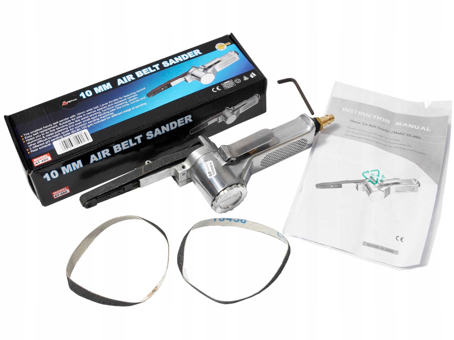 SZLIFIERKA PNEUMATYCZNA TASMOWA 10mm MAGNUM AT 480 Brand Magnum