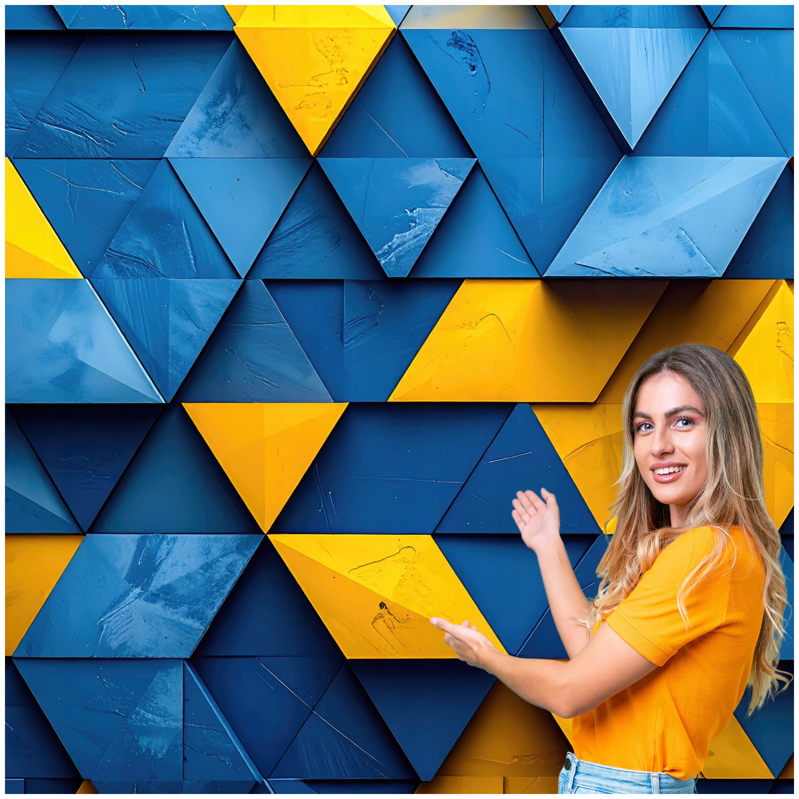 Fototapeta 3D Geometrické Pozadie Kameň Farebné Romby 588x280 GTA15W