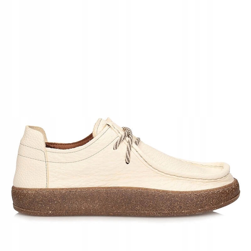 Dámské polobotky Ravini 241094 Cream Floater krémové kožené barefoot