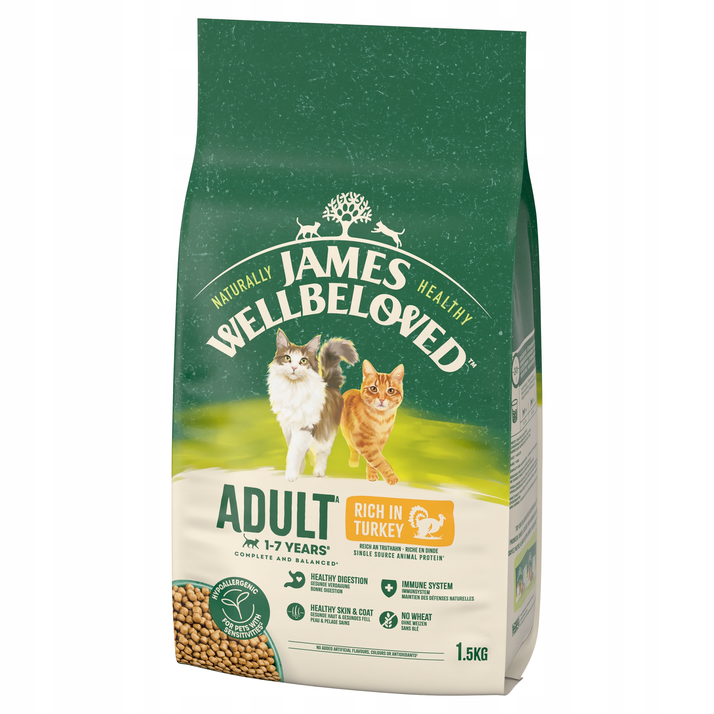 James Wellbeloved Adult bohatý na krůtu 1,5 kg
