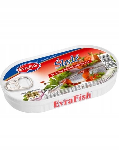 Levně 9 x Evrafish Sleď v rajčatové omáčce 170 g
