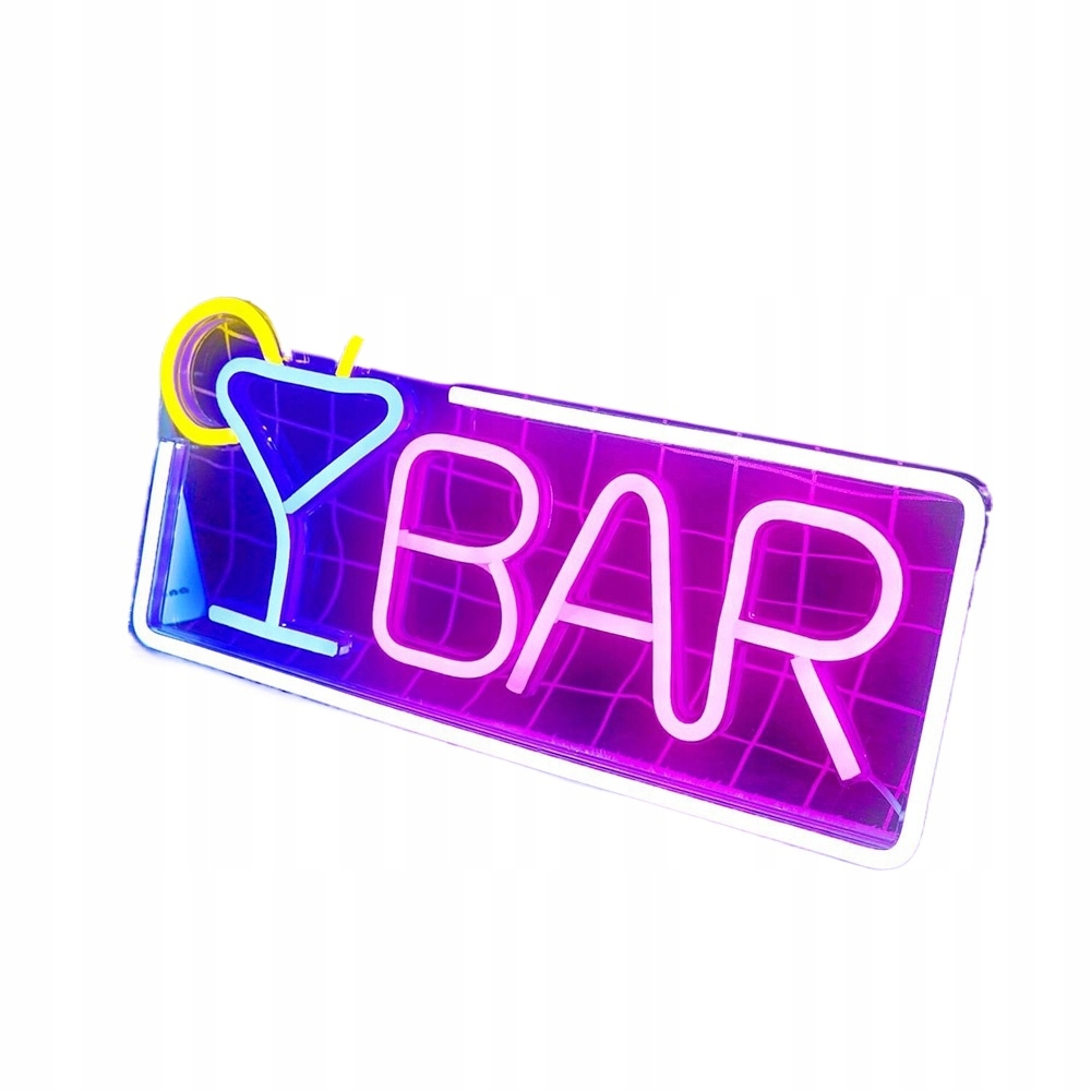 Neonový Led Bar Svítící Nápis 42X22 CM Akryl Usb Dekorace Domácí Bar Klub