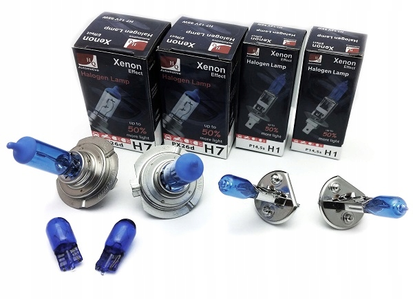 

H7 H1 Xenon Efekt 12V 55W Hq Zimna Biel W5W