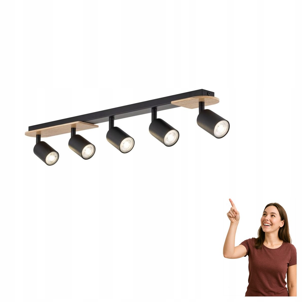 Lampa stropný reflektor Cover Wood 5777 Tk Lighting