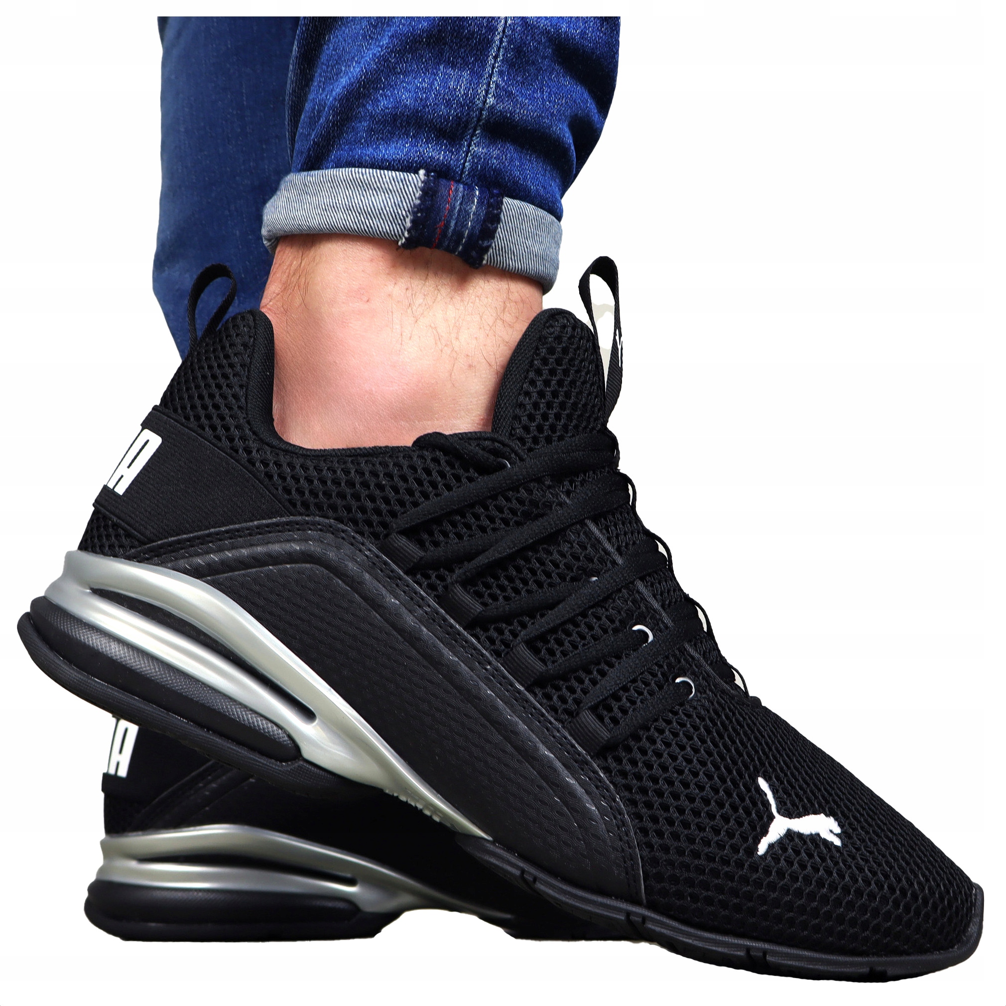 pánské boty Puma Černé Pohodlné sportovní tenisky pro každodenní nošení Lehké