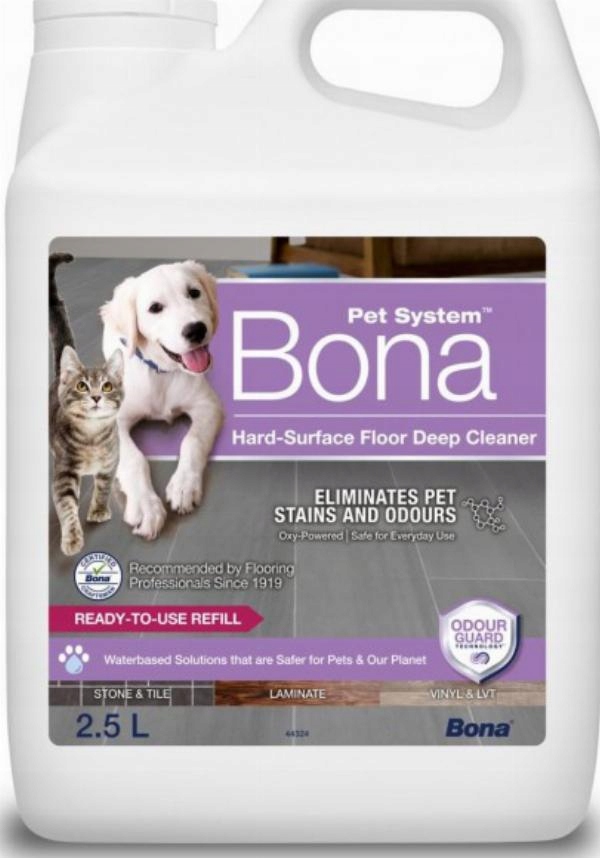 Płyn Środek Do Podłóg Kamiennych, Płytek i Paneli Bona Pet 2,5 L