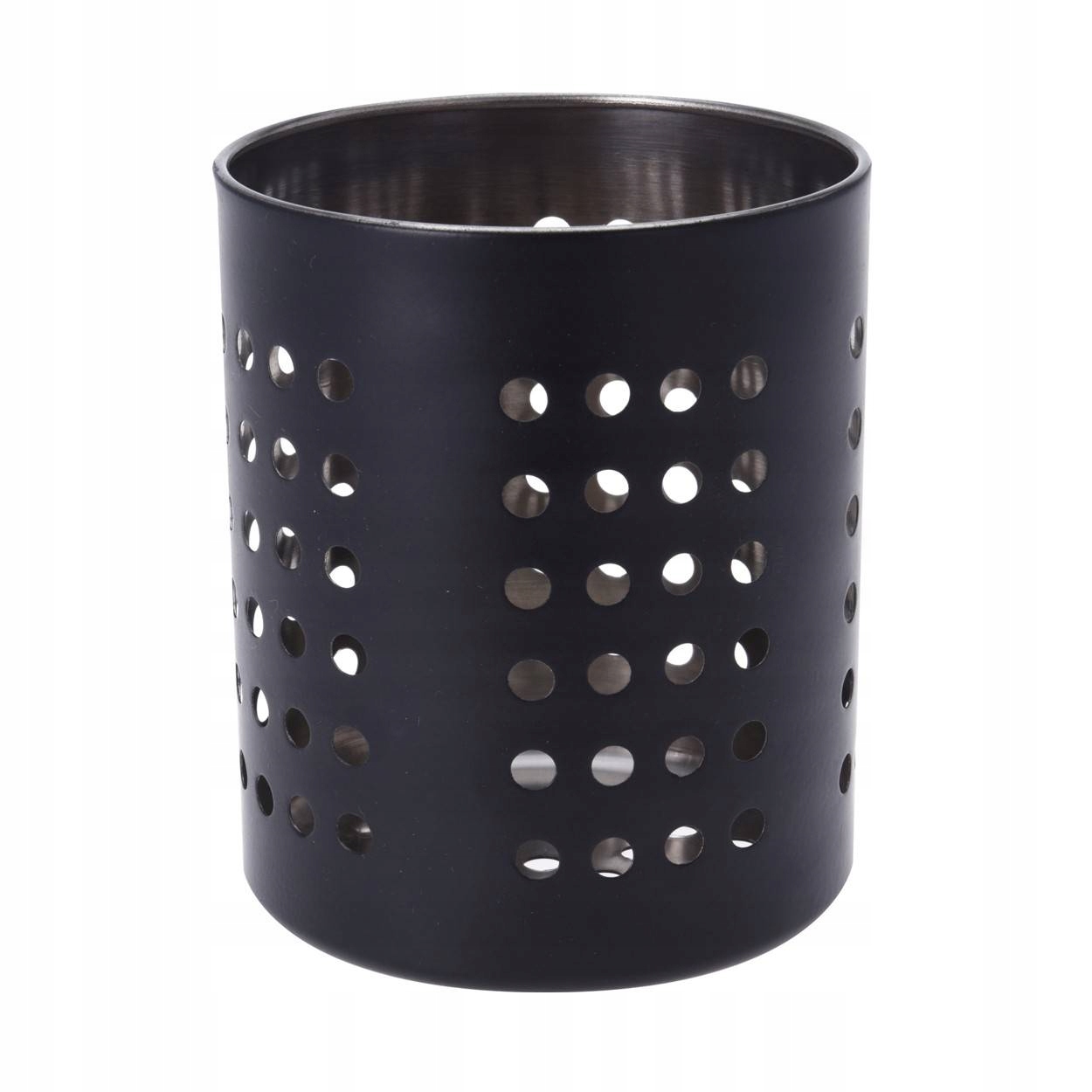 

Czarny ociekacz na sztućce pojemnik kuchenny 13cm