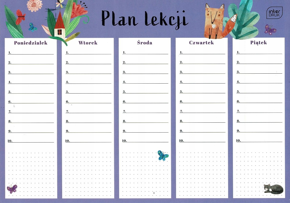 PLAN LEKCJI A4 INTERDRUK WZ 5