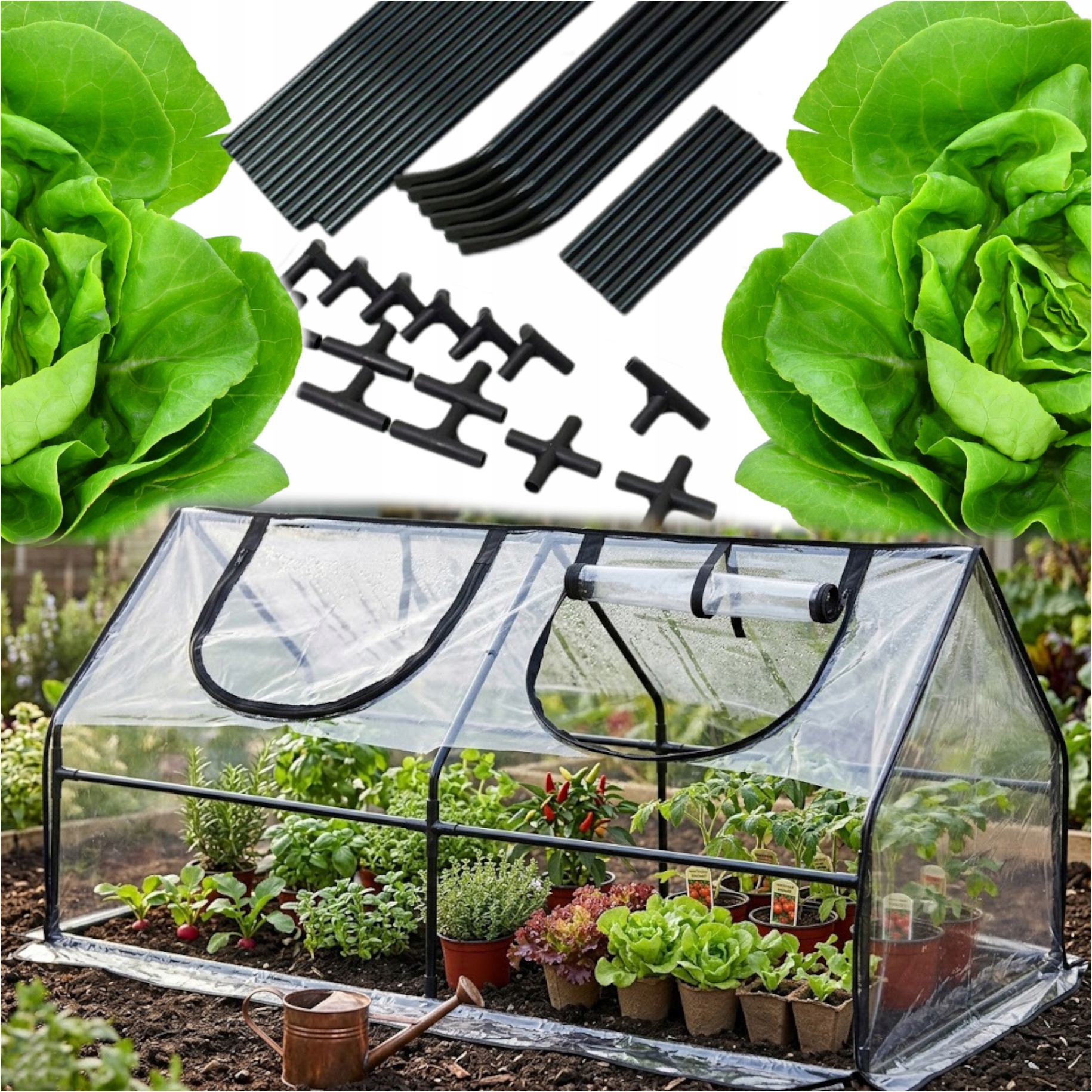 Fóliový Květináč Pro Výsev Květin Domeček Miniskleník Na Rostliny Zelenina