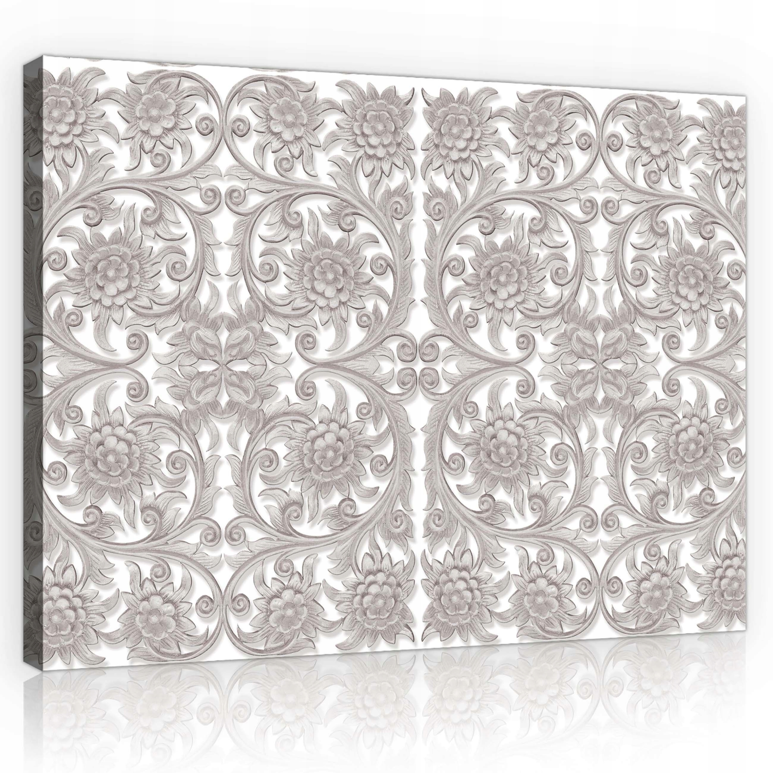 Obraz 70x50 Elegantní ornament z listů do ložnice ve vintage stylu